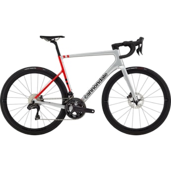 Bicicleta Speed Supersix Evo Carbon Disc Shimano Ultegra Di2 24v Prata Cannondale
