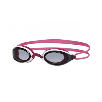 Oculos de Natação Fusion Air Feminino Branco/Rosa lente Fume Zoggs