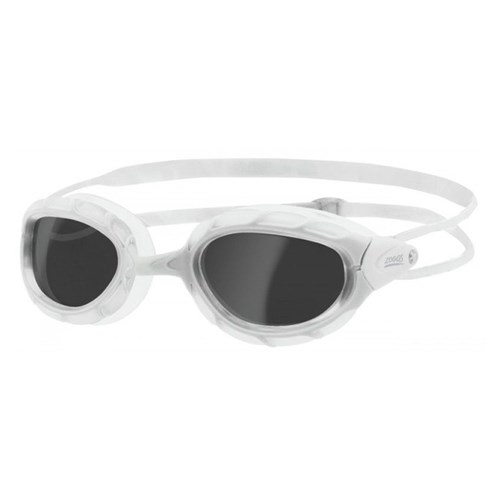 Oculos de Natação Predator Branco lente Fume Zoggs