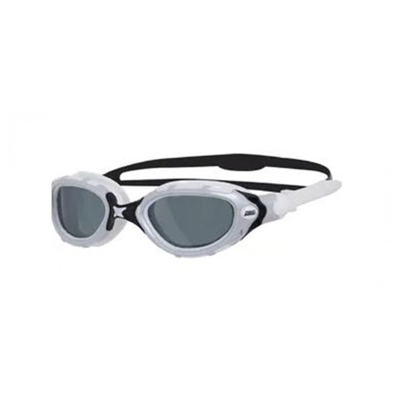 Oculos de Natação Predator Flex Polarizado Branco/Preto Zoggs