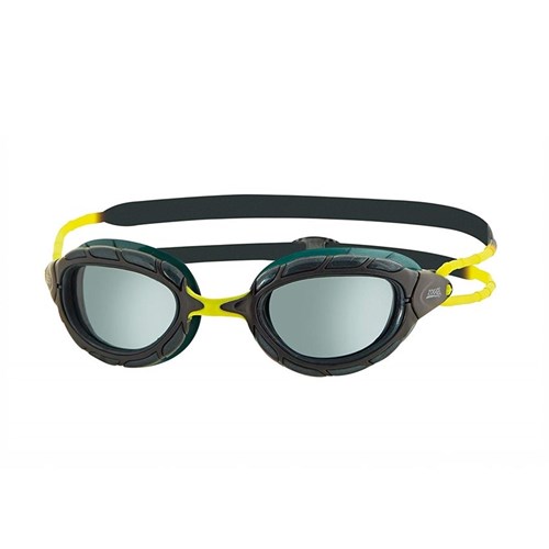 Oculos de Natação Predator Preto/Verde lente Fume Zoggs